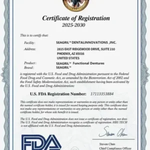 SEAGRIL™ Custom-Fit Full Functional Dentures