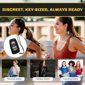 VOLTIC V77 3in1 Stun & Flashlight & Alarm Car Keychain