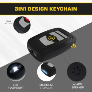 VOLTIC V77 3in1 Stun & Flashlight & Alarm Car Keychain
