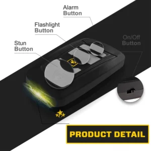 VOLTIC V77 3in1 Stun & Flashlight & Alarm Car Keychain