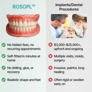 ROSOPLโข Custom-Fit Functional Dentures