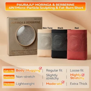 𝐏𝐀𝐔𝐑𝐀𝐉𝐔® 2026 NEW RELEASE 𝐌𝐨𝐫𝐢𝐧𝐠𝐚 & 𝐁𝐞𝐫𝐛𝐞𝐫𝐢𝐧𝐞 4‑In‑1 Micro‑Particle Sculpting & Fat‑Burn Shorts