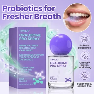 ✨FRESH-BREATH UPGRADE FOR DAILY USE 💜 Biancat® OralBiome Pro Spray 🦷 Probiotic Support for Fresh Breath, Gum Comfort & Oral Balance ✨
