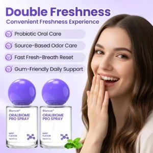 ✨FRESH-BREATH UPGRADE FOR DAILY USE 💜 Biancat® OralBiome Pro Spray 🦷 Probiotic Support for Fresh Breath, Gum Comfort & Oral Balance ✨