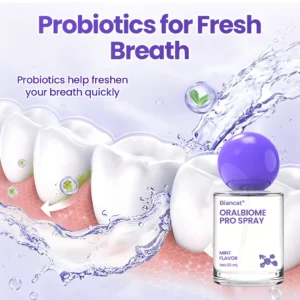 ✨FRESH-BREATH UPGRADE FOR DAILY USE 💜 Biancat® OralBiome Pro Spray 🦷 Probiotic Support for Fresh Breath, Gum Comfort & Oral Balance ✨