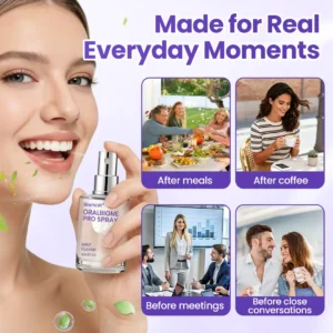 ✨FRESH-BREATH UPGRADE FOR DAILY USE 💜 Biancat® OralBiome Pro Spray 🦷 Probiotic Support for Fresh Breath, Gum Comfort & Oral Balance ✨