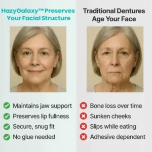 🦷HazyGalaxy™ Custom-Fit Functional Dentures — Made in the USA, Up to 70% OFF for a More Confident Smile!