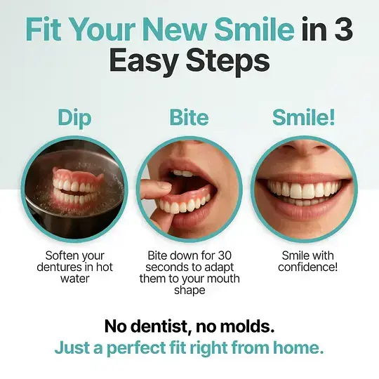 🌎Ends Today: 70% OFF! ⏰ Medical Full Denture with Strong Suctiond