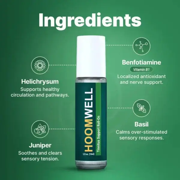 HOOMWELL Sensory Support Roll-On 2026 | Calm Ear Noise